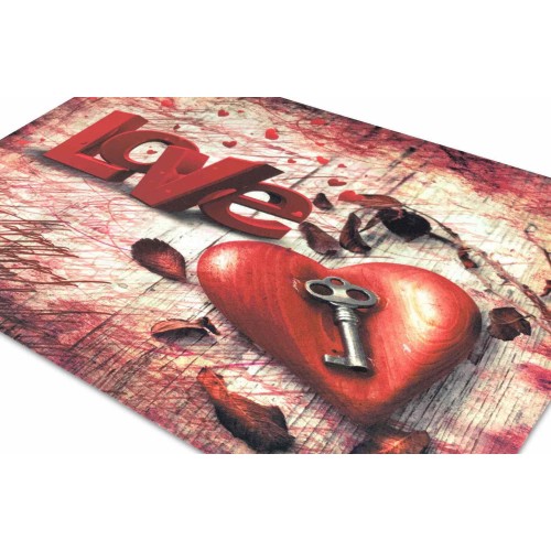 DIGITAL FRIENDS DOORMAT CARPET CM.40X60 KEY LOVE