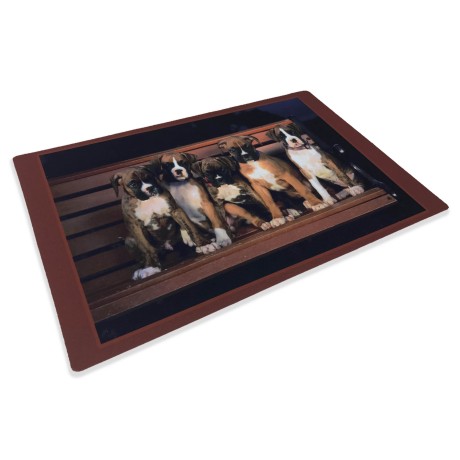 TAPIS PAILLASSON NUMÉRIQUE AMIS CM.40X60 CHIENS BOXER