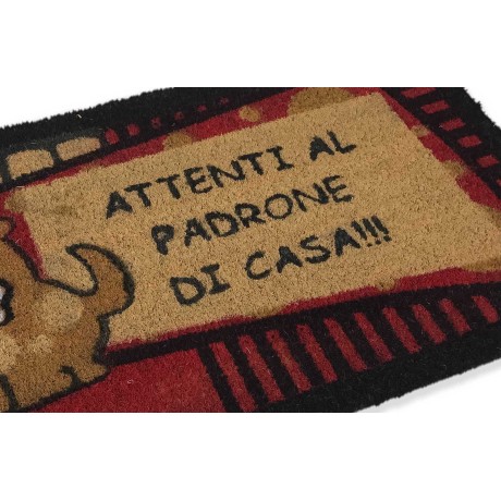 TAPIS PAILLASSON ATTENTION DU MAÎTRE DE LA MAISON