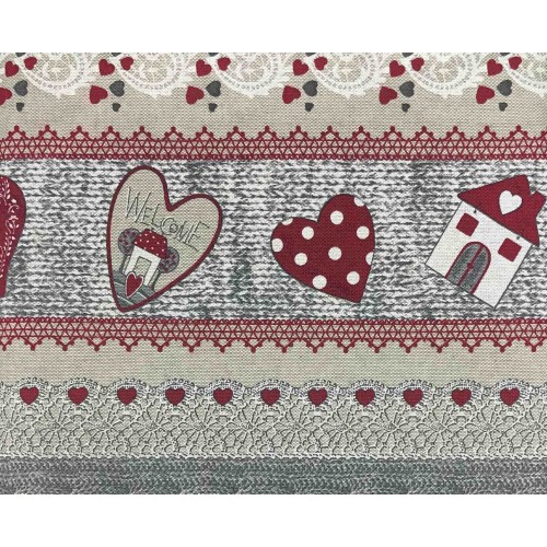 FURNISHING TOWEL Copritutto GRAN SCARF Bedspread SOFA COVER Fabric MIROS WELCOME RED