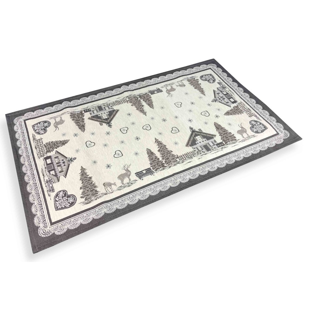 TAPIS DE MONTAGNE TYROLIEN VALBADIA BRUN