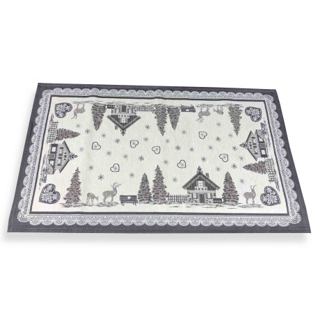 TAPIS DE MONTAGNE TYROLIEN VALBADIA BRUN