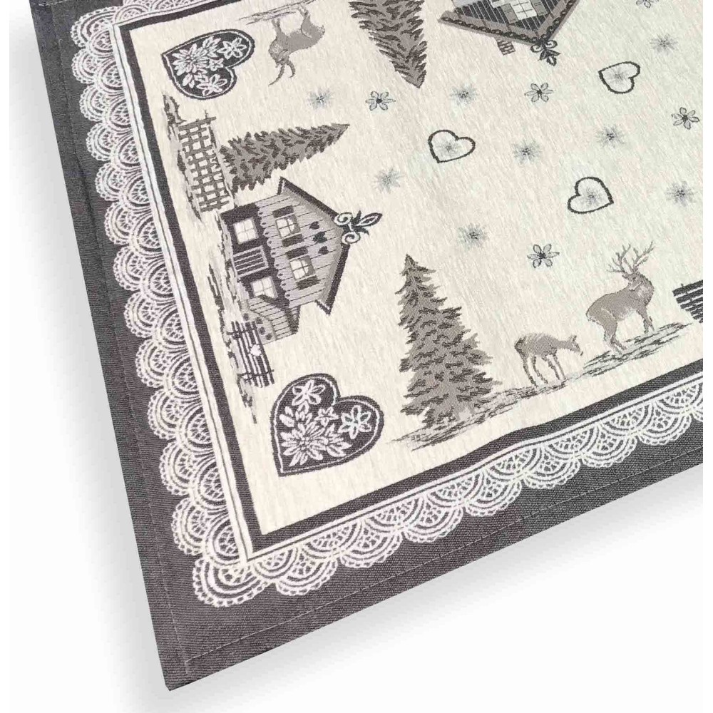 TYROLEAN MOUNTAIN RUG VALBADIA BROWN