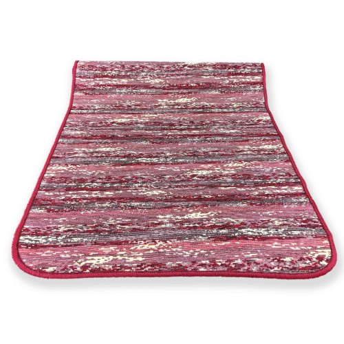 TAPPETO CUCINA gommato ANTISCIVOLO STRIPE BORDEAUX