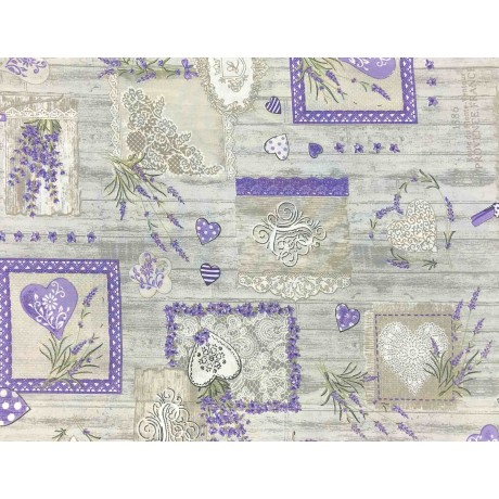 couverture couette imprimée de lavande provençause
