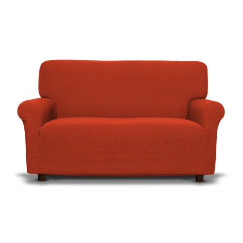 New York Orange Stretch Sofa Bezug, kratzfest, für Sofas mit Armlehnen, Universal Sofa Bezug, Made in Italy