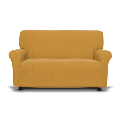 New York Ochre Stretch Sofa Cover, Anti-scratch, for Sofas with Armrests, Universal Sofa Cover, Made in Italy