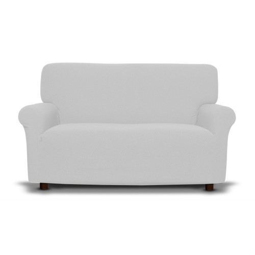 New York White Stretch Sofa Cover, Anti-scratch, for Sofas with Armrests, Universal Sofa Cover, Made in Italy