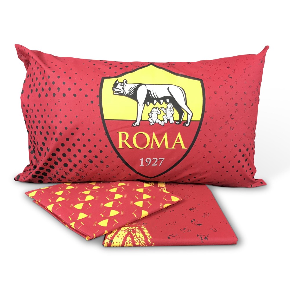 COMPLETO LENZUOLO ROMA CALCIO 1 PIAZZA SINGOLO ORIGINALE