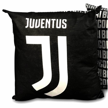 CUSCINO ARREDO JUVE UFFICIALE JUVENTUS Cm. 40x40 NERO