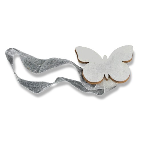 MAGNET Ferma Rideau PAPILLON GRIS ARGENT AIMANTS POUR RIDEAUX