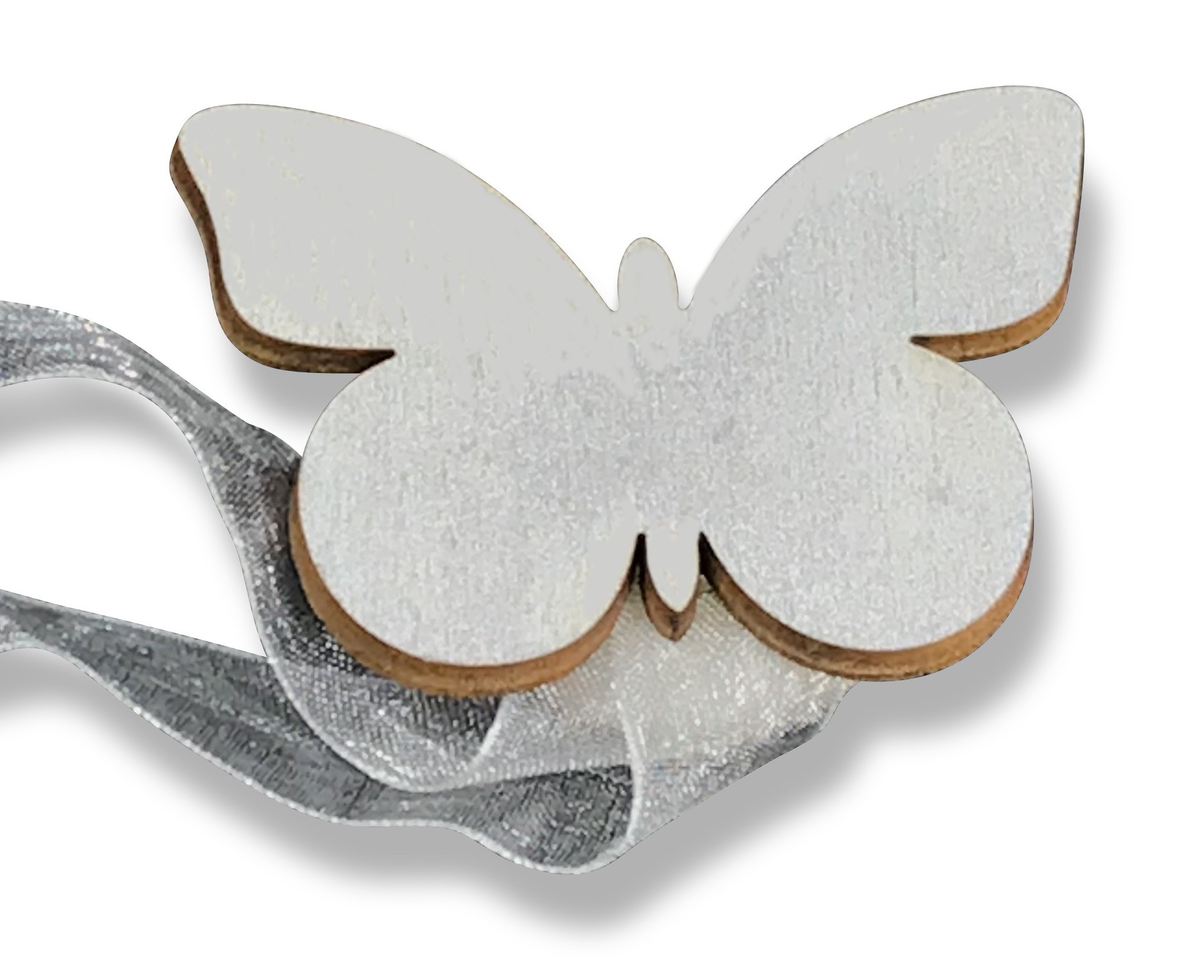 Calamite Fermatende Decorative - Forma Tonda Glitter - Con Nastro In Organza - Vari Colori Disponibili - Foto 2