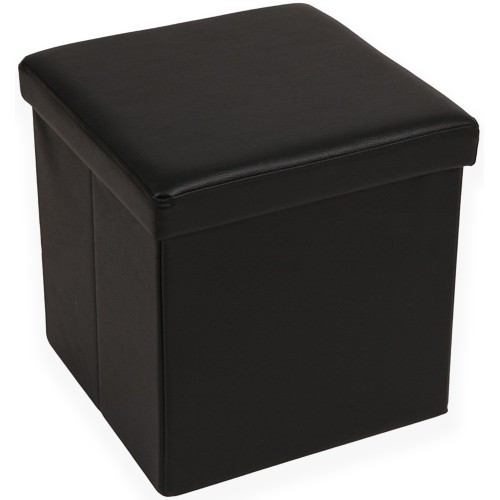 POUF CONTAINER REPOSE-PIEDS EDDY ROYAUME-NOIR