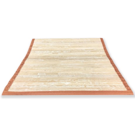 TAPIS DE CUISINE EN BOIS DE BAMBOU VINTAGE ROYAUME-UNI BEIGE