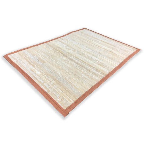 TAPIS DE CUISINE EN BOIS DE BAMBOU VINTAGE ROYAUME-UNI BEIGE