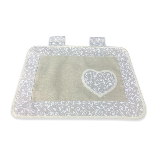 TAPA DEL HORNO TAPA DEL HORNO EN TELA ARABESCA BLANCA