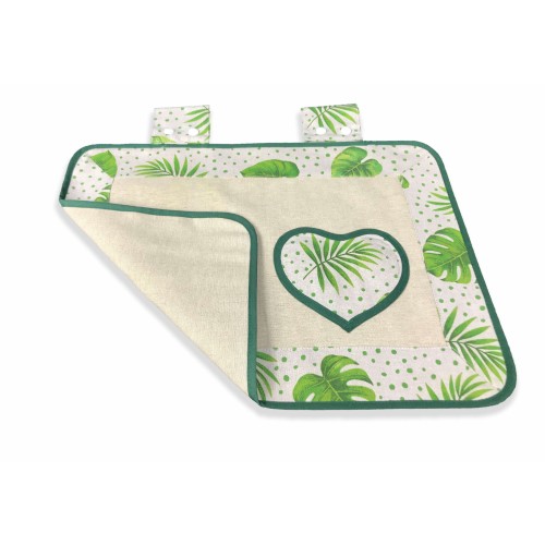 TAPA DEL HORNO TAPA DEL HORNO EN TELA DE HOJA VERDE