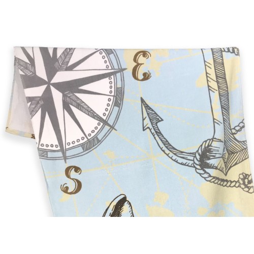 PHOTO BEACH TOWEL IN TERRY CLOTH LARGE CM.86x160 CARDINAL POINTS