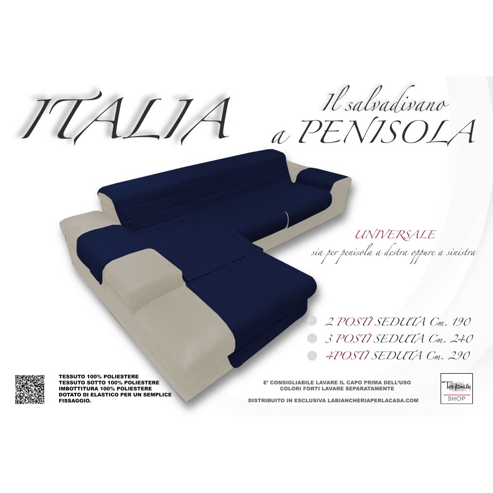 COPRIDIVANO ITALIE LE SALVADIVANO AVEC LA PÉNINSULE ROYAUME-UNI MATELASSÉ BLEU COPRIDIVANO ITALIE LE SALVADIVANO AVEC LA PÉNINSULE ROYAUME-UNI MATELASSÉ BLEU