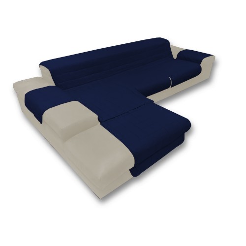 FUNDA DE SOFÁ ITALIA el protector de sofá CON acolchado PENÍNSULA UNITO AZUL