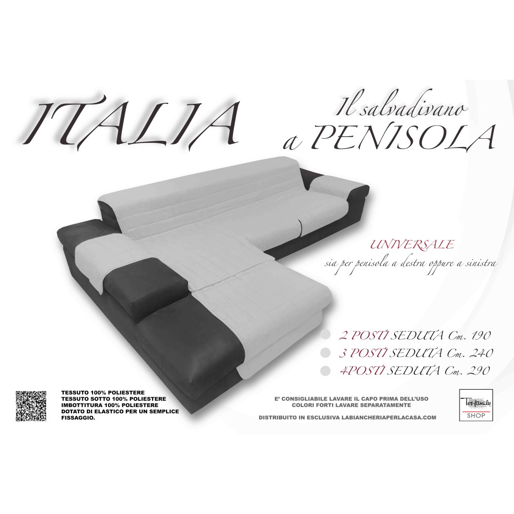 COPRIDIVANO ITALIE LE SALVADIVANO AVEC LA PÉNINSULE MATELASSÉ GRIS CLAIR COPRIDIVANO ITALIE LE SALVADIVANO AVEC LA PÉNINSULE MATELASSÉ GRIS CLAIR