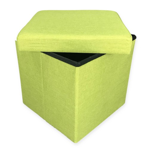 POUF CONTAINER REPOSE-PIEDS EN TISSU DE TAYLOR GREEN