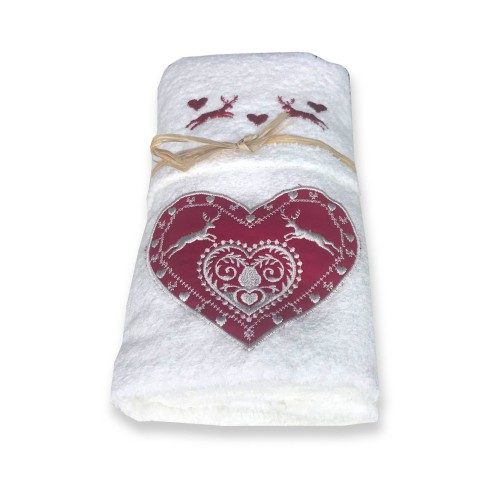 TYROLEAN TYROL HEART towel set