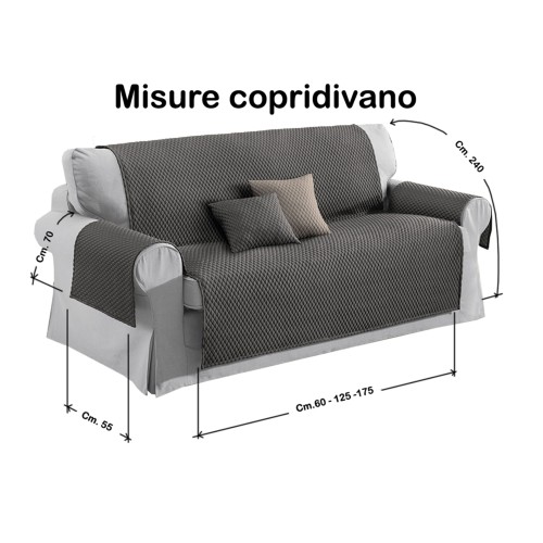 SOFABEZUG UND SOFASCHUTZ BUBBLES ANTHRAZIT MIT MASSAGEEFFEKT KEIN BÜGELN