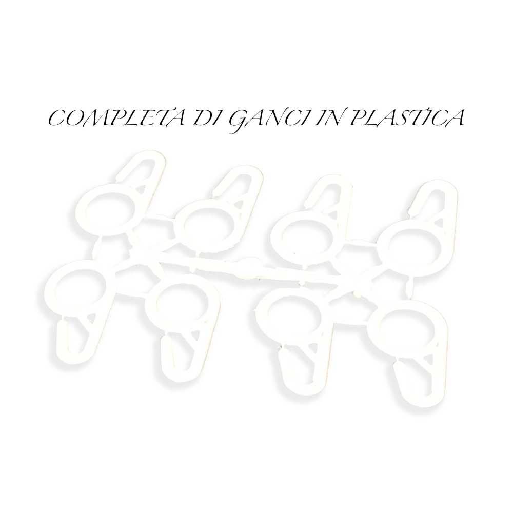 RED DE CORTINA Mosquitera para exterior en forma de diamante emplomada cm de ancho. 200 BLANCO