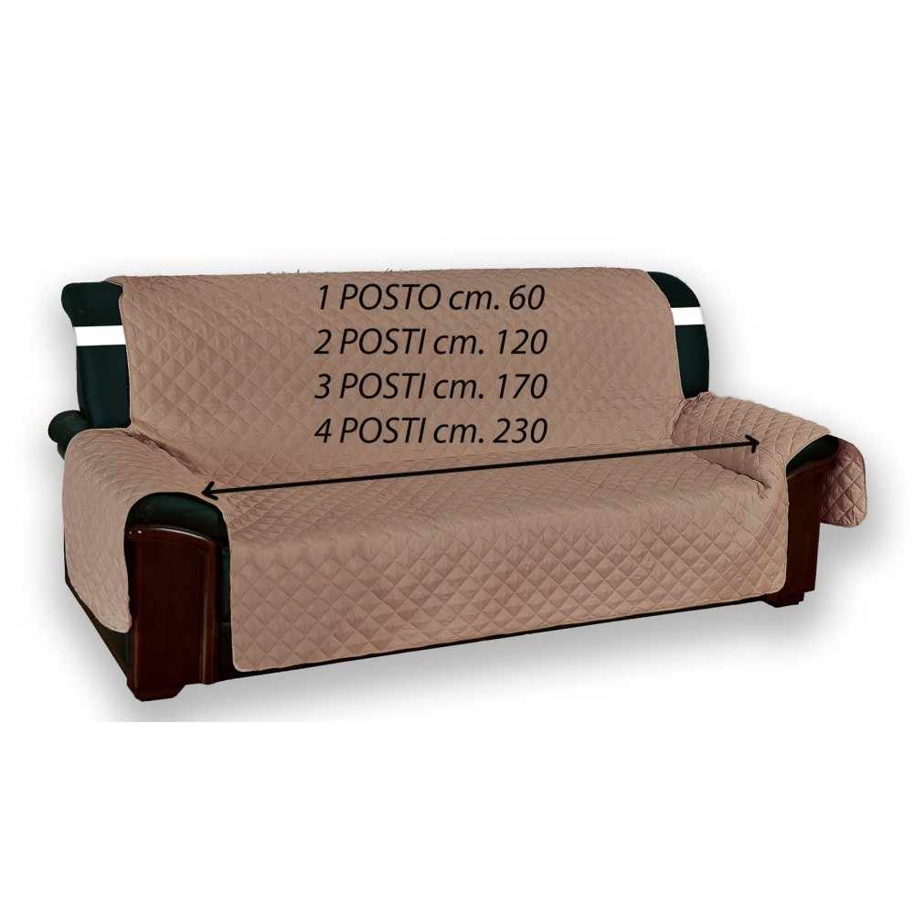 TAUBENGRAUER SOFABEZUG SOFA SAVER VIVY GESTEPPTE GLATTE OBERSEITE TAUBENGRAU