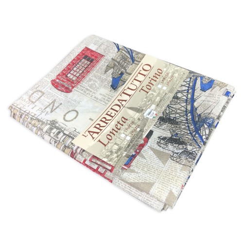 TOWEL FURNISHING COVER GRAN SCARF BEDSPREAD SOFA COVER FABRIC LONETA LONDON ENGLISH NEW18