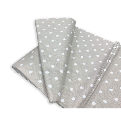 TELO ARREDO Copritutto GRAN FOULARD Copriletto COPRIDIVANO Tessuto MIROS POIS BIANCO