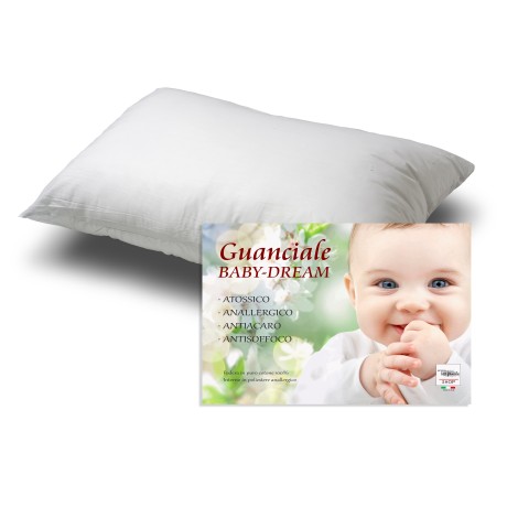 GUANCIALE CUSCINO BABY DREAM BAMBINO DA LETTINO  ANTISOFFOCO Cm. 40x60