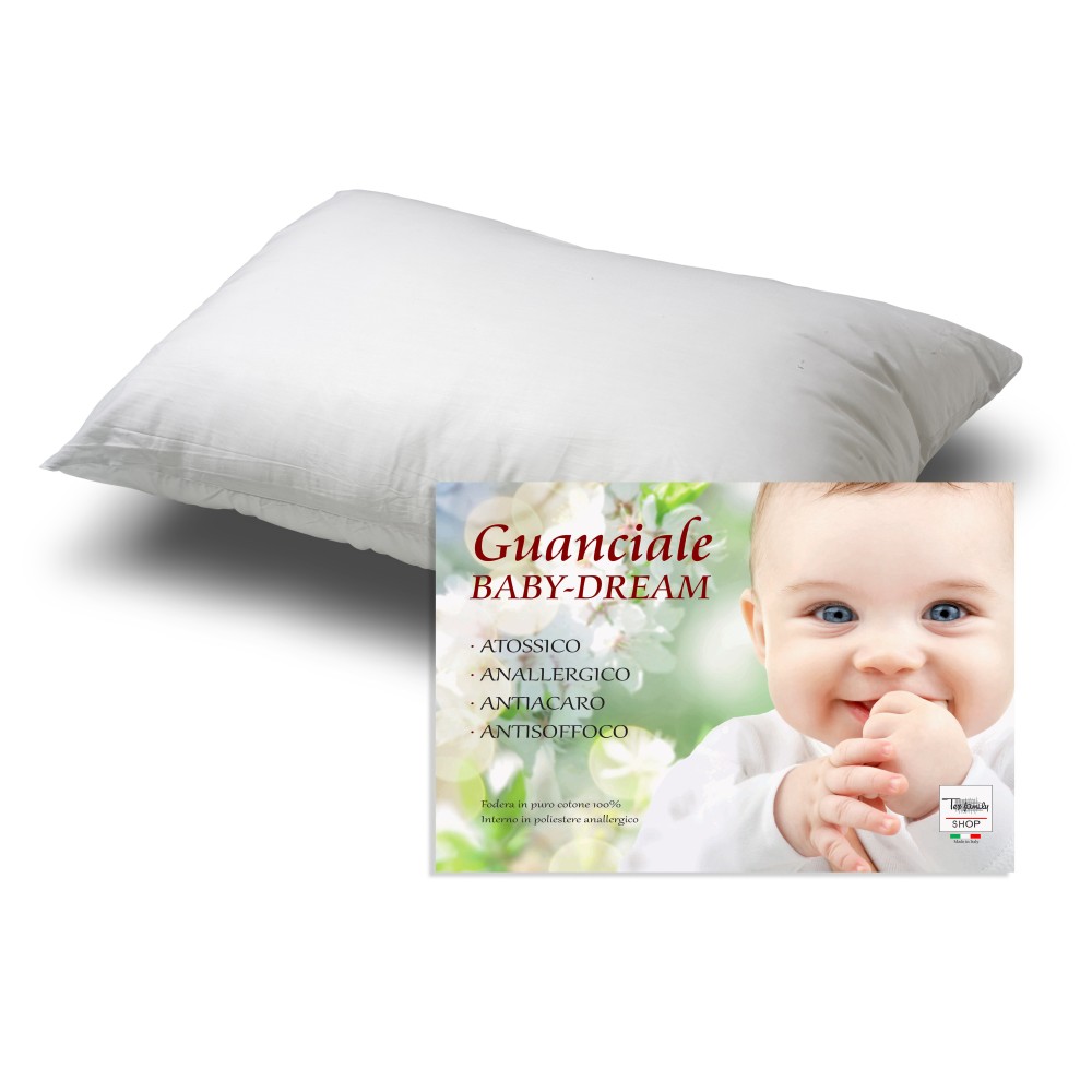 GUANCIALE Cuscino BABY DREAM Bambino Da LETTINO Morbido Cm. 35x50 Asilo