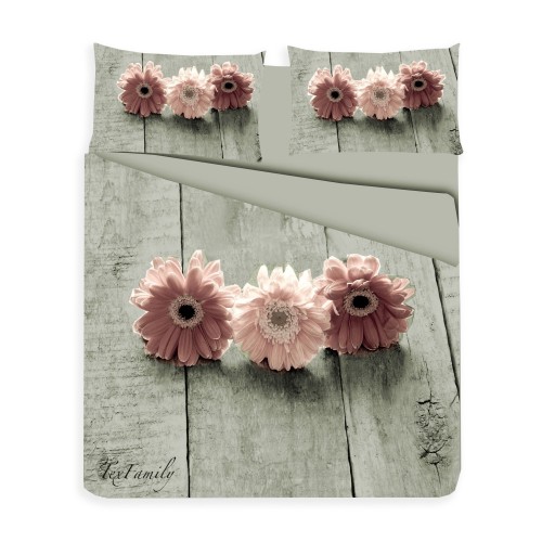 ROSA GERBERA FOTO IMA.TEX BETTBEZUG