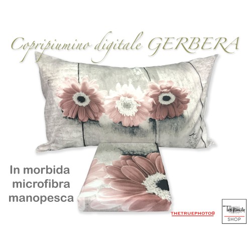 COPRIPIUMINO IMA.TEX FOTOGRAFICO GERBERA ROSA