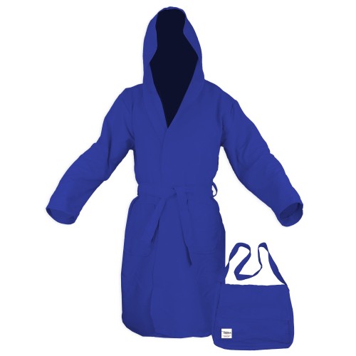 TECHNICAL BATHROBE MICROFIBER PODDY blue