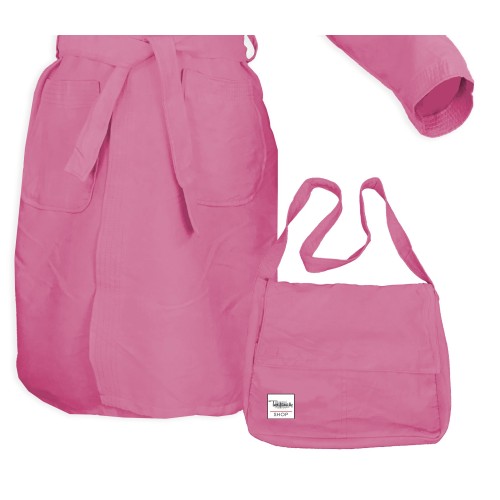 PEIGNOIR TECHNIQUE PODDY EN MICROFIBRE rose