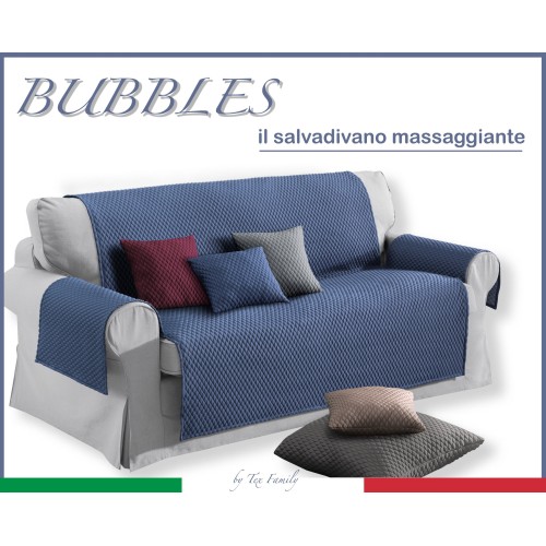 COPRIDIVANO BL SALVADIVANO BUBBLE BLU AD EFFETTO MASSAGGIANTE