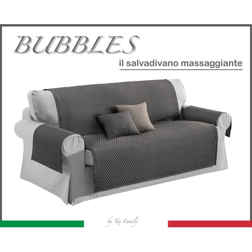 Couverture de canapé AVANT SALVADIVANO BULLES ANTHRACITE POUR LE MASSAGE D'EFFET PAS D'UNE PLANCHE À REPASSER