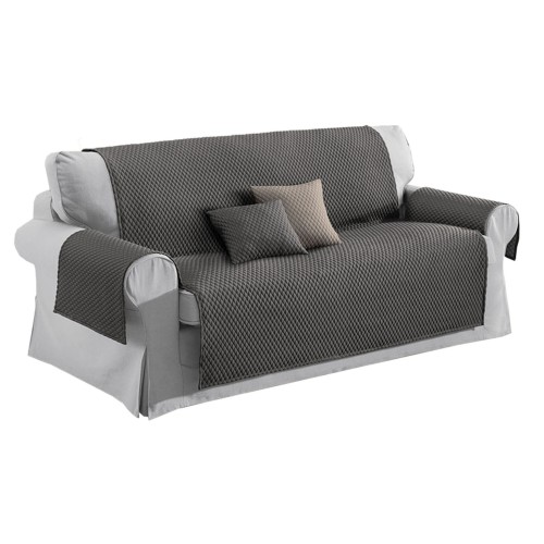 Couverture de canapé AVANT SALVADIVANO BULLES ANTHRACITE POUR LE MASSAGE D'EFFET PAS D'UNE PLANCHE À REPASSER