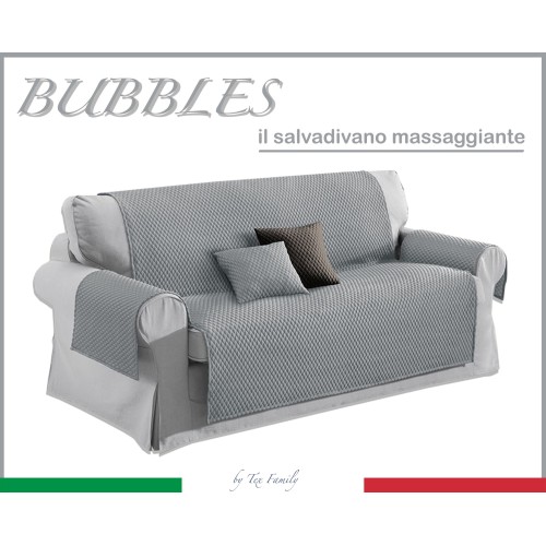 SOFA COVER GR BUBBLES LIGHT GREY SOFA PROTECTOR WITH MASSAGING EFFECT NO IRONING