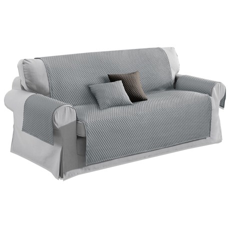 COPRIDIVANO GR SALVADIVANO BULLES GRIS CLAIR POUR MASSER EFFET PAS DE FER À REPASSER