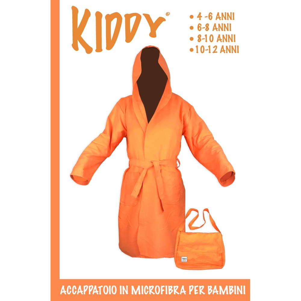 ALBORNOZ TÉCNICO KIDDY NIÑO NIÑO EN MICROFIBRA NARANJA