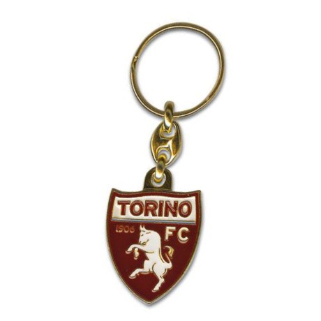 MÉTAL KEYCHAIN ÉMAIL TORINO FOOTBALL club FC et de la carte postale de TURIN EST