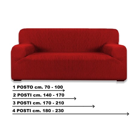 Copridivano 4 posti in tessuto elastico VERDE estendibile da 170 a 250 cm -  Copridivani - euroricami viterbo