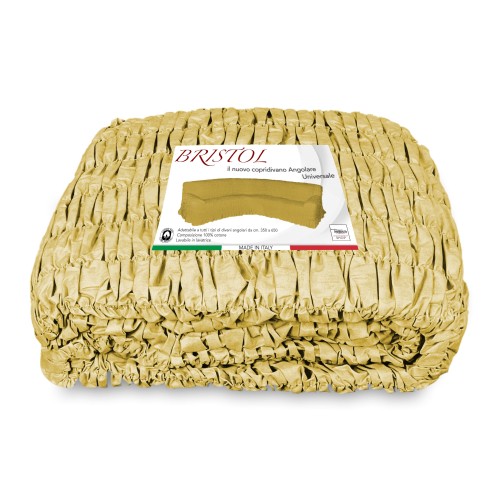 FUNDA DE SOFÁ ESQUINERA UNIVERSAL BRISTOL SOLID OCRE