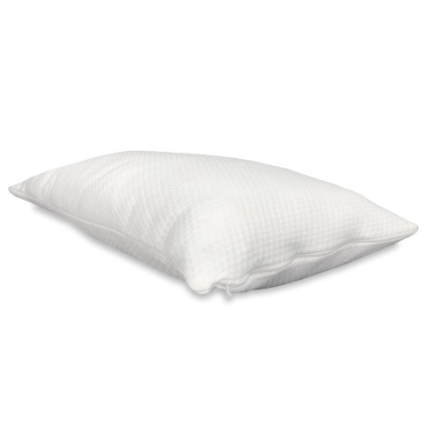 PAIR OF ANTI-MITE AND HYPOALLERGENIC JERSEY PILLOW COVER WITH ZIP