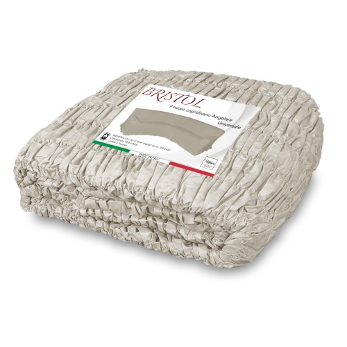 UNIVERSAL CORNER SOFA COVER BRISTOL CREAM PLAIN