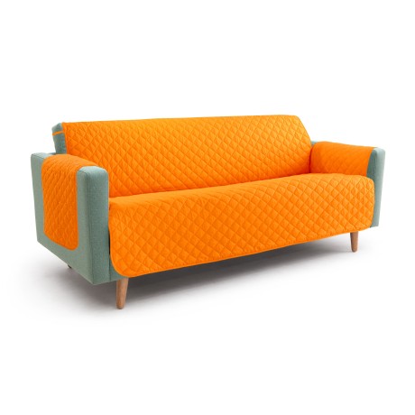 NOUVEAU COPRIDIVANO AR SALVADIVANO SYMPHONIE MATELASSÉ ORANGE